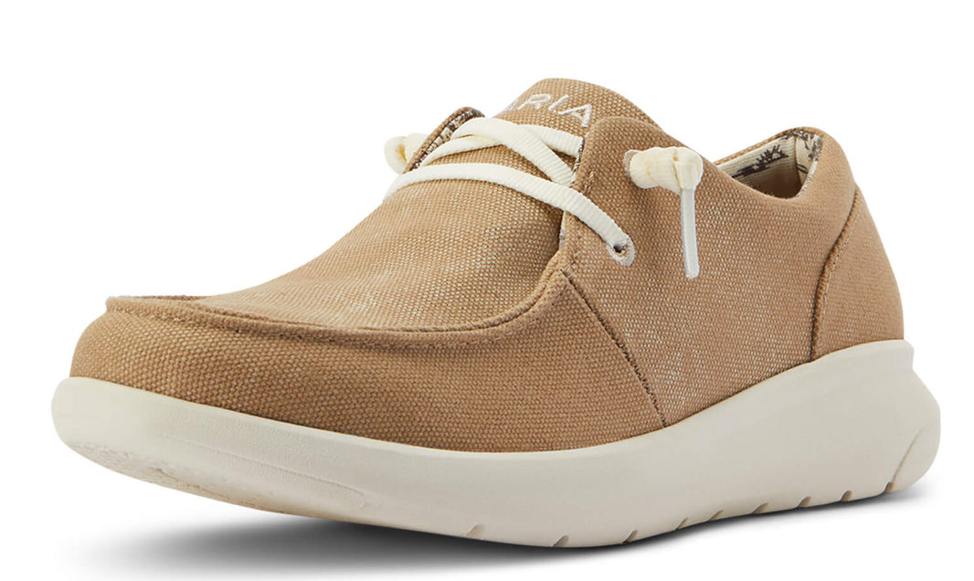 Ariat Womens Hilo Washed Tan & Gray Canvas Shoes ariatfootwear ariatwomens Ariat