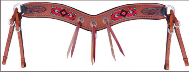showman beaded navajo tripping collar Double C Western Supply