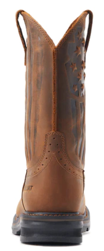 Ariat Men's Sierra Shock Shield Western Boot in Patriotic Brown Men’s Boots ariatfootwear Ariat