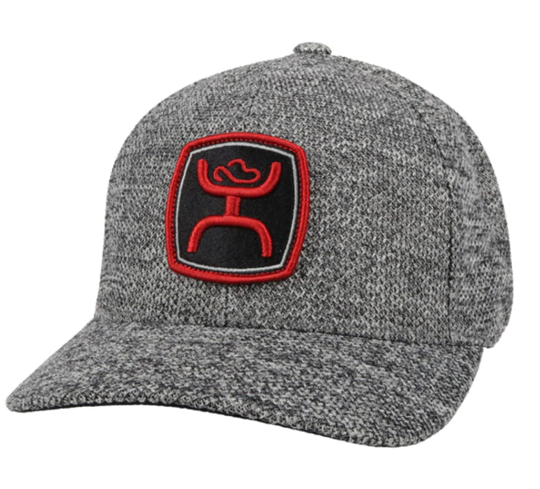 HOOEY "ZENITH" GREY FLEXFIT Cap caps Hooey