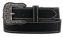 Load image into Gallery viewer, ARIAT WOMEN&#39;S LEATHER BELT WITH ENGRAVED BUCKLE in brown and black
