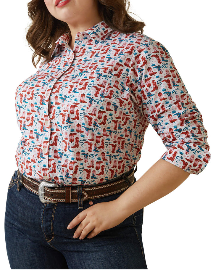 Ariat Womens Wrinkle Resist Kirby Stretch Shirt 20% off ariat ariatwomens Women's Ariat