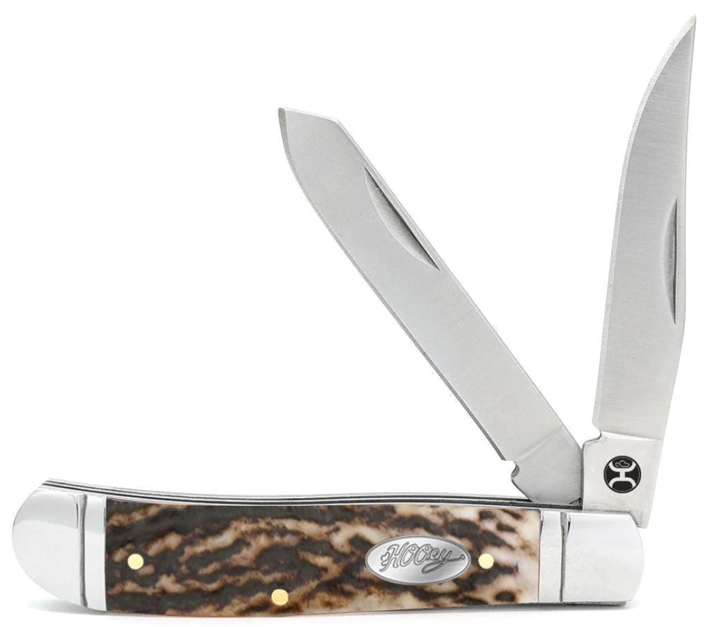 Hooey Stag 4 1/4” Trapper Knife