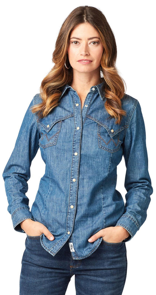 Wrangler® Retro® Americana Shirt - Indigo Wrangler