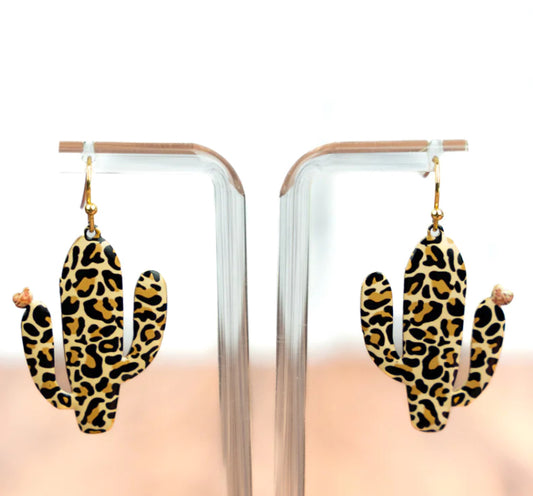 CACTUS DANGLE EARRINGS Double C Western Supply