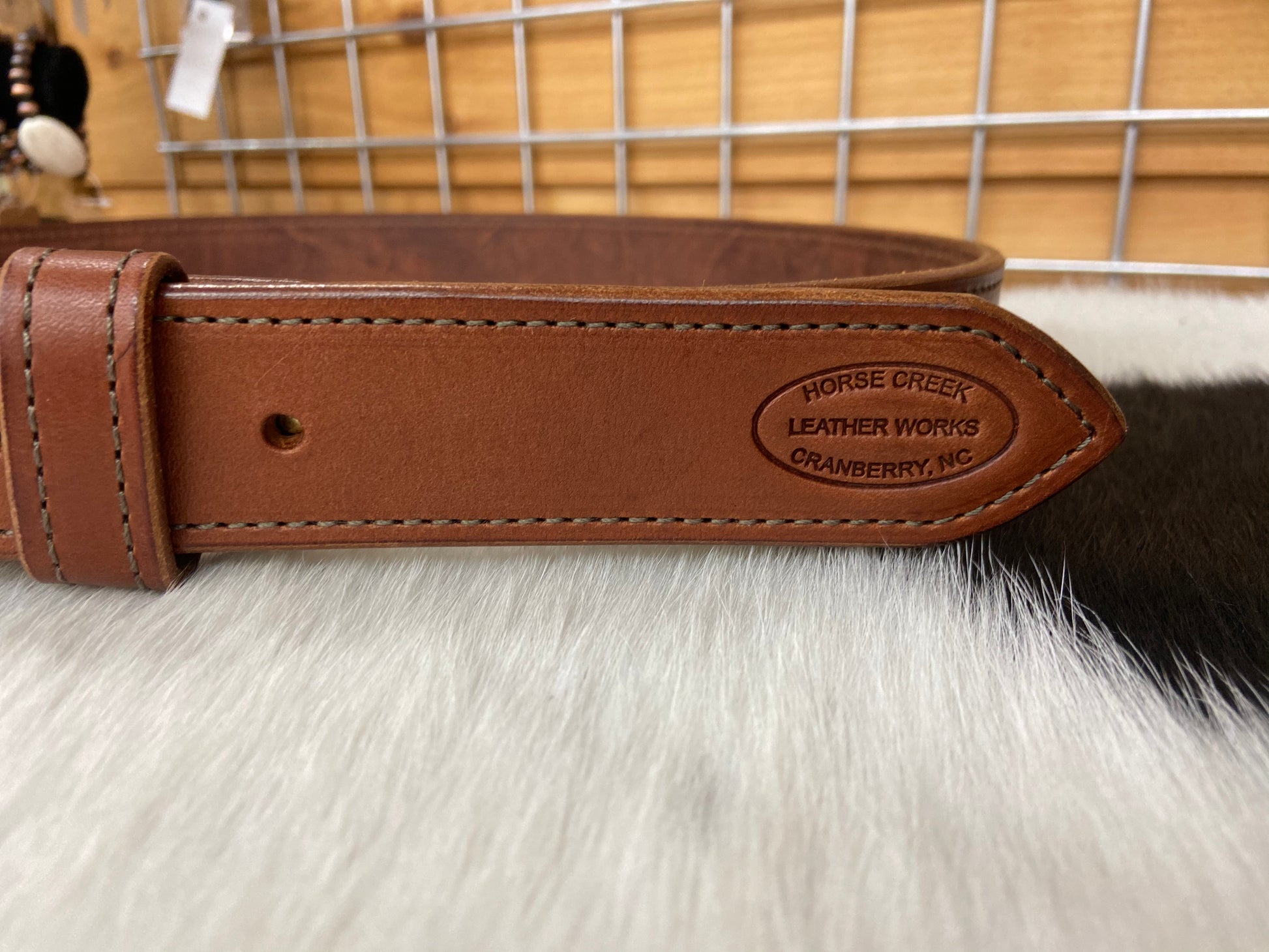 Horse Creek Hand-Made Leather Belts Belts Medium Brown Horse Creek