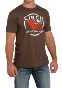 CINCH "LEAD THIS LIFE" TEE BROWN