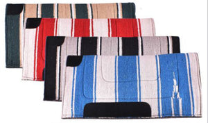 Showman ® 30" X 30" Navajo pad with felt bottom and suede wear leathers.