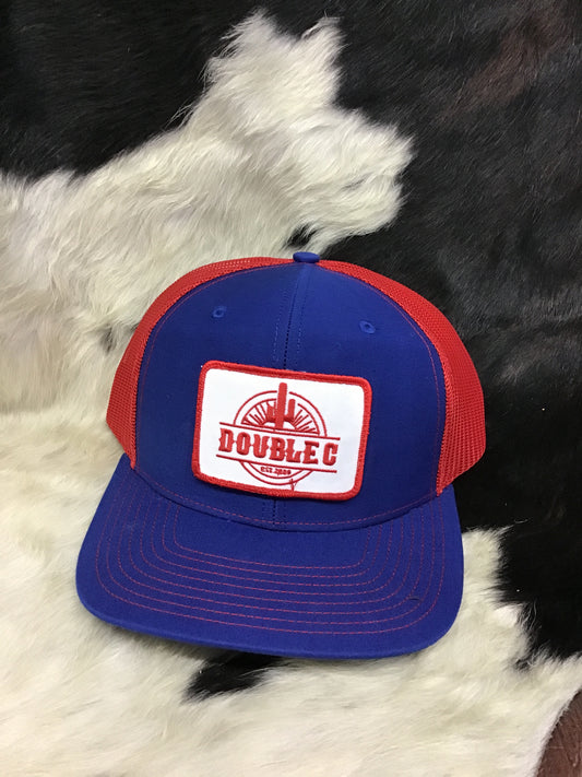 Double c cactus cap hat Blue Red Double C