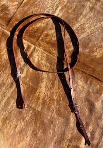 Leather one piece reins