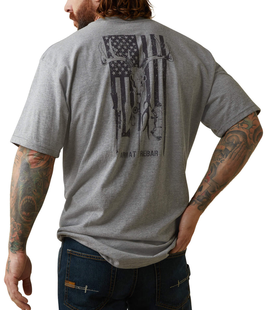 Ariat Mens Rebar CottonStrong American Outdoors T-Shirt T Shirt ariatmens Ariat