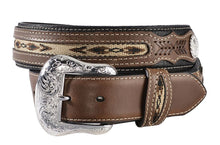 Load image into Gallery viewer, NOCONA RIBBON INLAY LEATHER BELT
