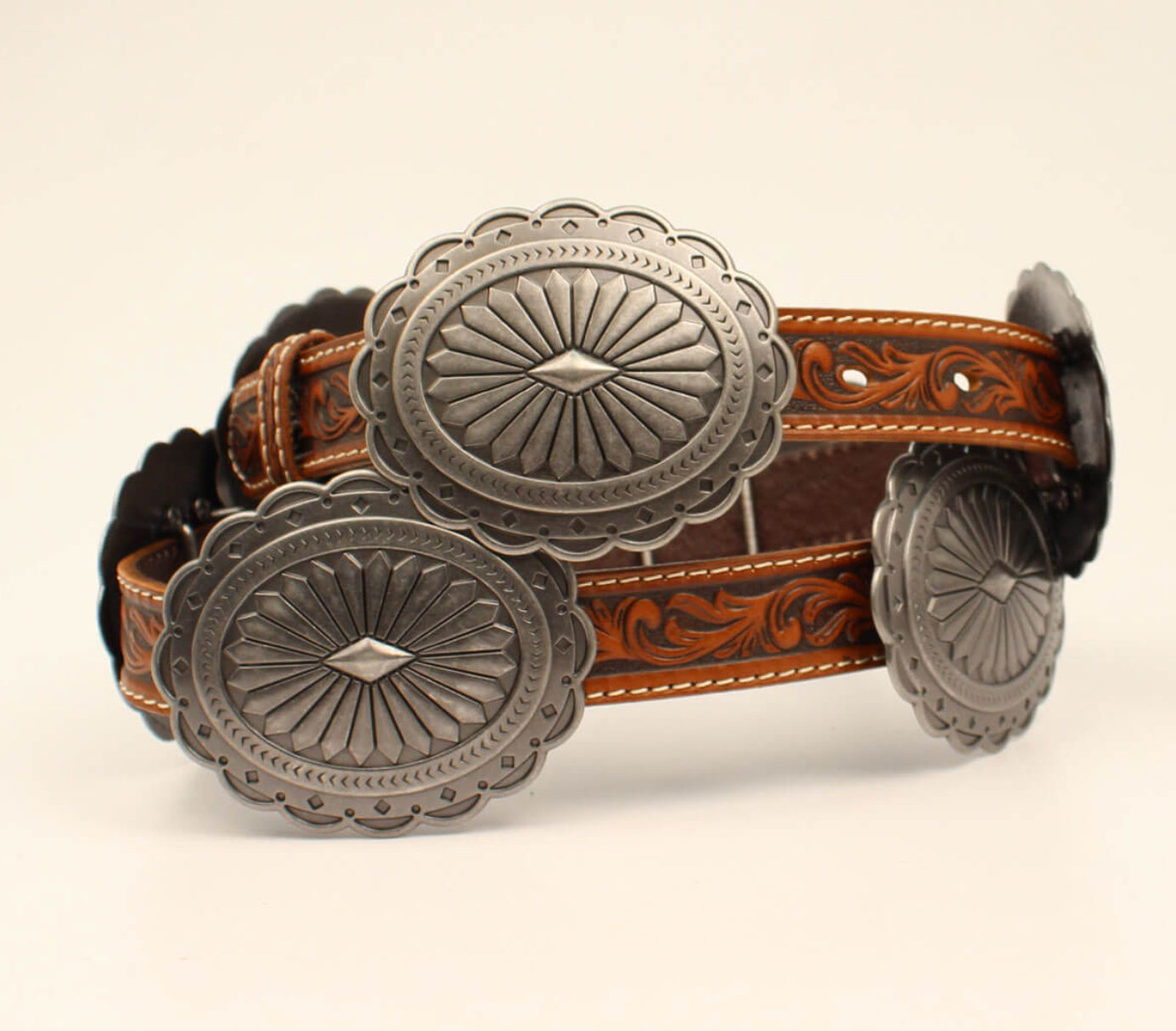 Oval concho diamond belt Ariat