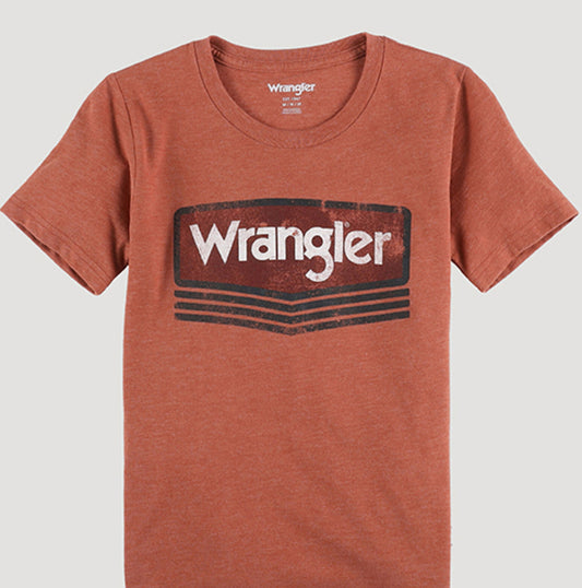 WRANGLER BOYS' VINTAGE LOGO GRAPHIC T-SHIRT Tee Shirt Wrangler