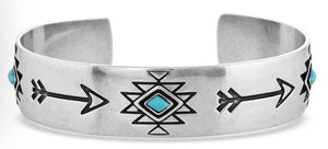 Only Forward Turquoise Silver Cuff