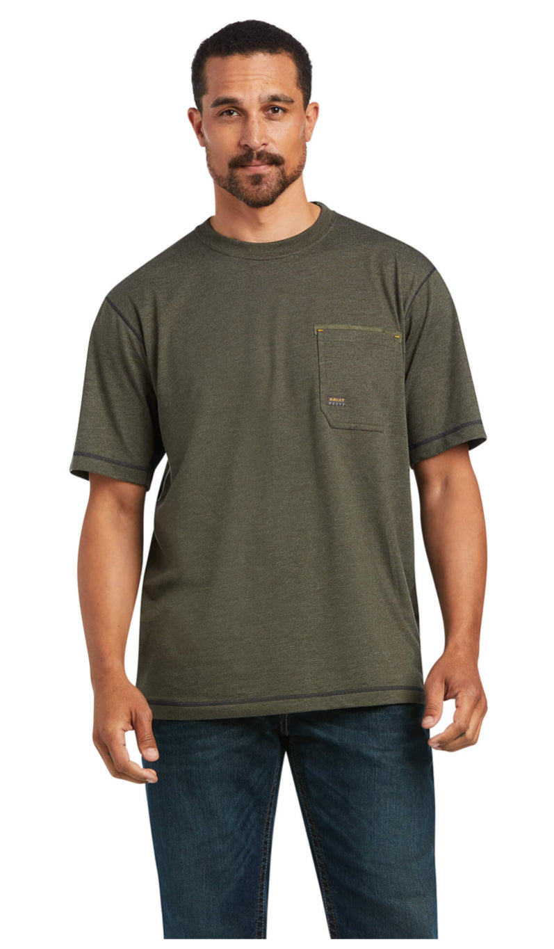 Rebar Workman Reflective Flag T-Shirt