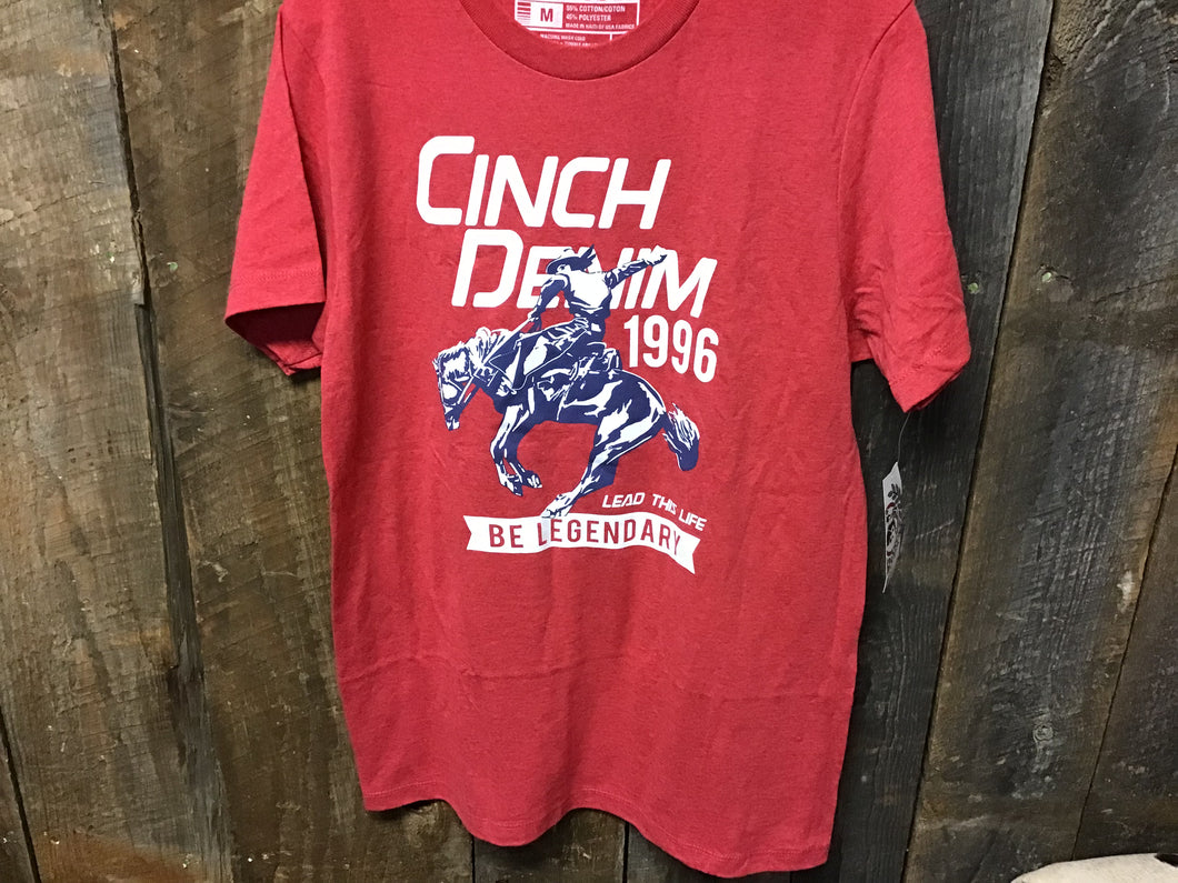 Cinch Men’s Heather Red T-shirt