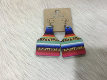 Load image into Gallery viewer, Wood Cow Tag Earrings
