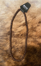 Load image into Gallery viewer, Boho bronze beaded necklace
