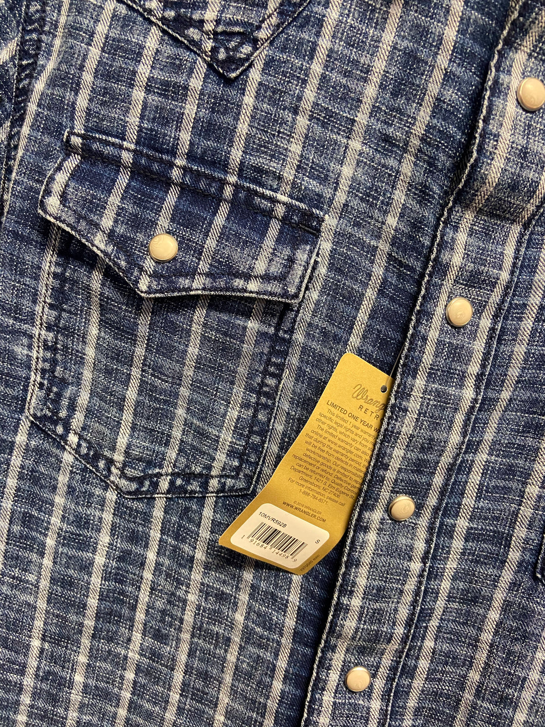 Wrangler mens retro premium Blue Wrangler Wrangler