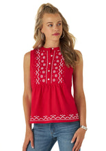 Load image into Gallery viewer, Wrangler Retro Woven Tank - Red
