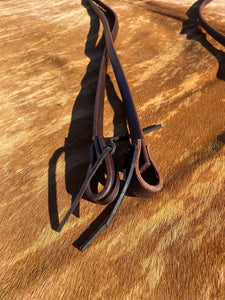 Leather split reins