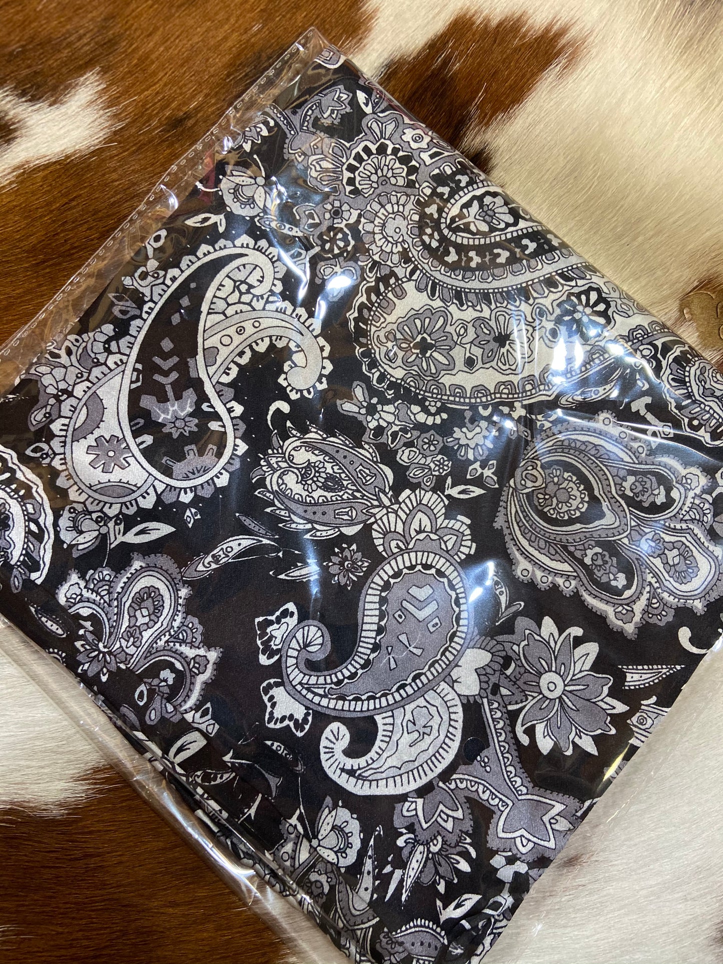 Paisley wild rag Black paisley Double C Western Supply