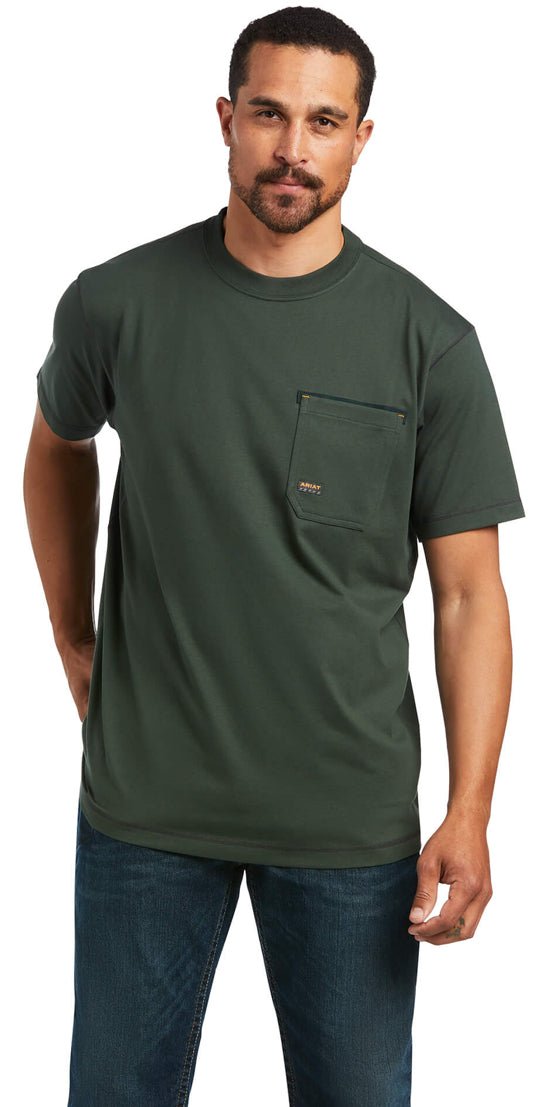 Mens Rebar Workman Tshirt - Double C Western SupplyAriat