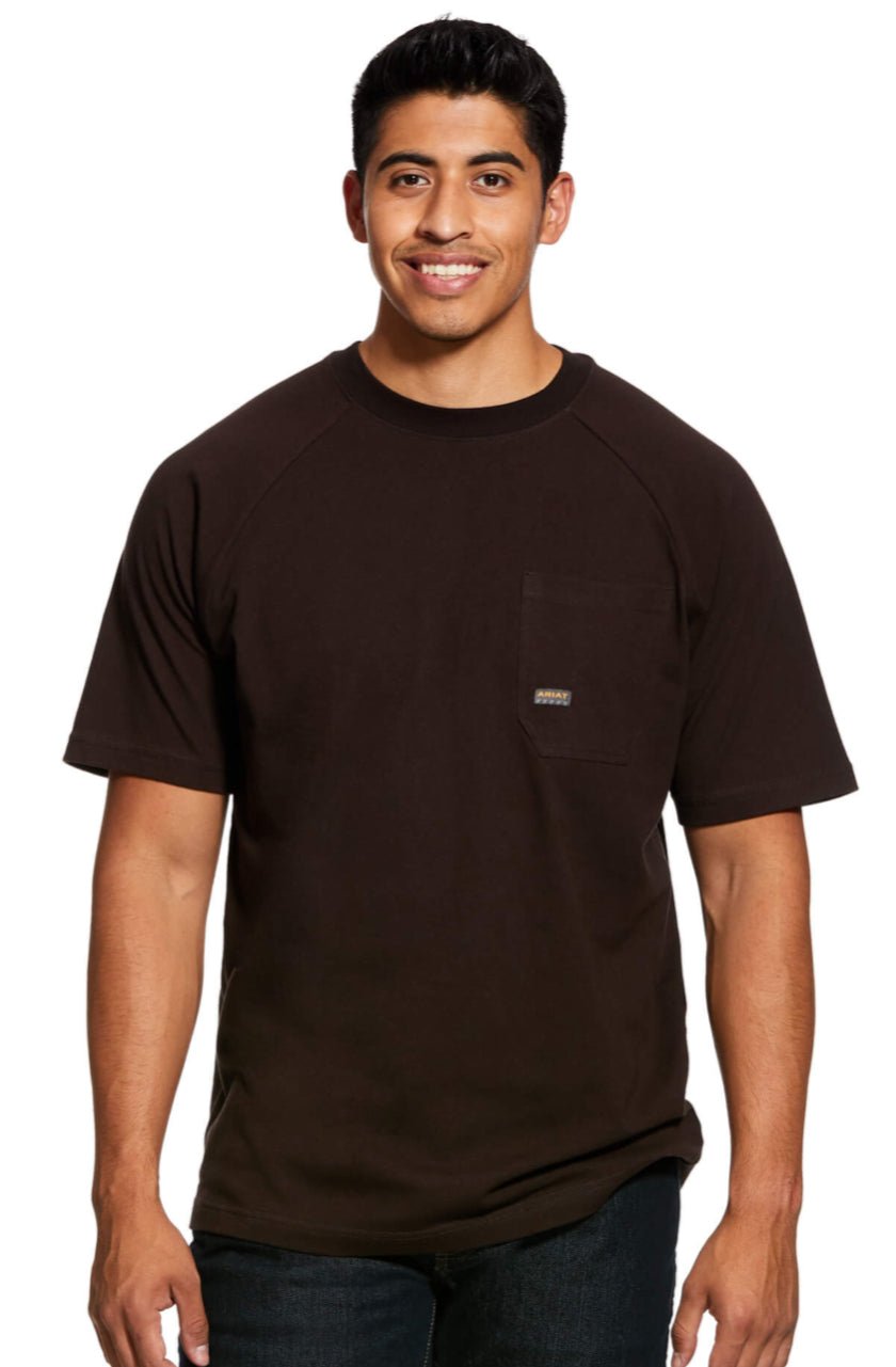 Rebar Cotton Strong T-Shirt Short Sleeve - Double C Western SupplyAriat
