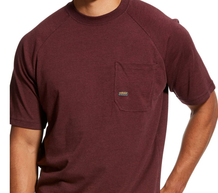 Rebar Cotton Strong T-Shirt Short Sleeve - Double C Western SupplyAriat
