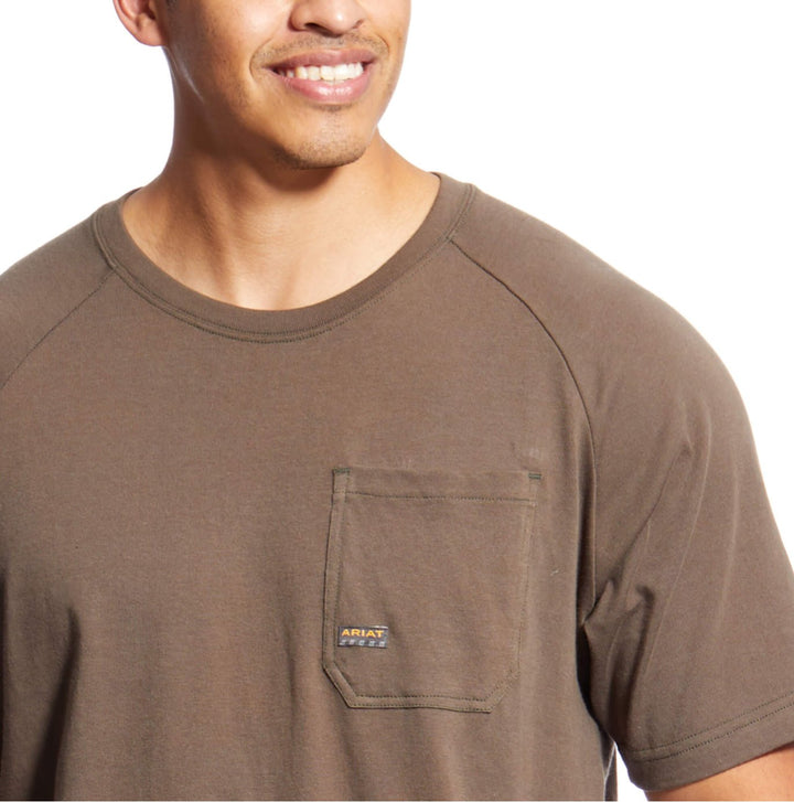 Rebar Cotton Strong T-Shirt Short Sleeve - Double C Western SupplyAriat