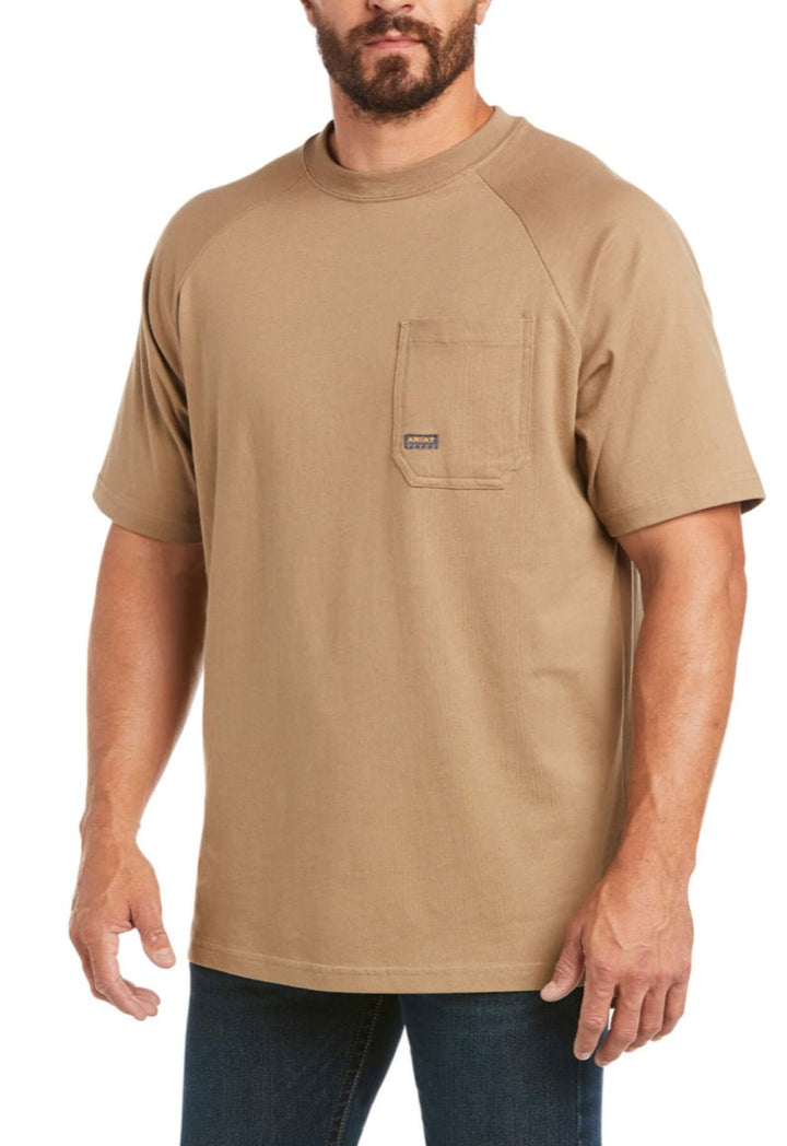 Rebar Cotton Strong T-Shirt Short Sleeve - Double C Western SupplyAriat