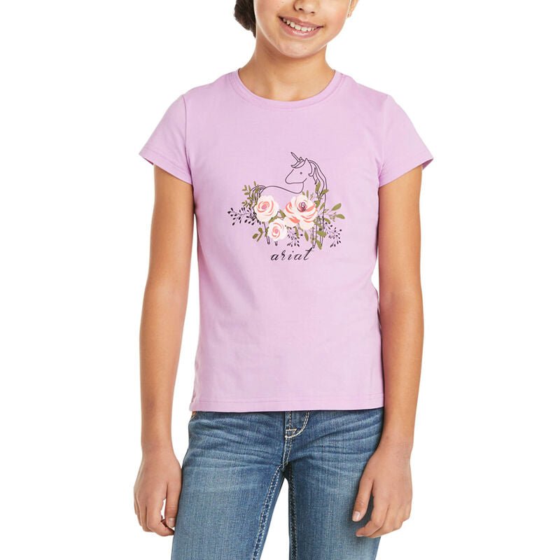 Rosy Unicorn Short Sleeve T Shirt - Double C Western SupplyAriat