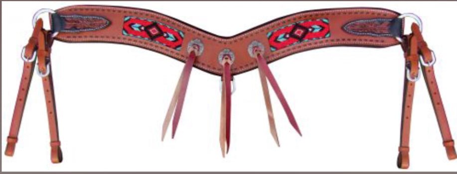 showman beaded navajo tripping collar - Double C Western SupplyDouble C Western Supply