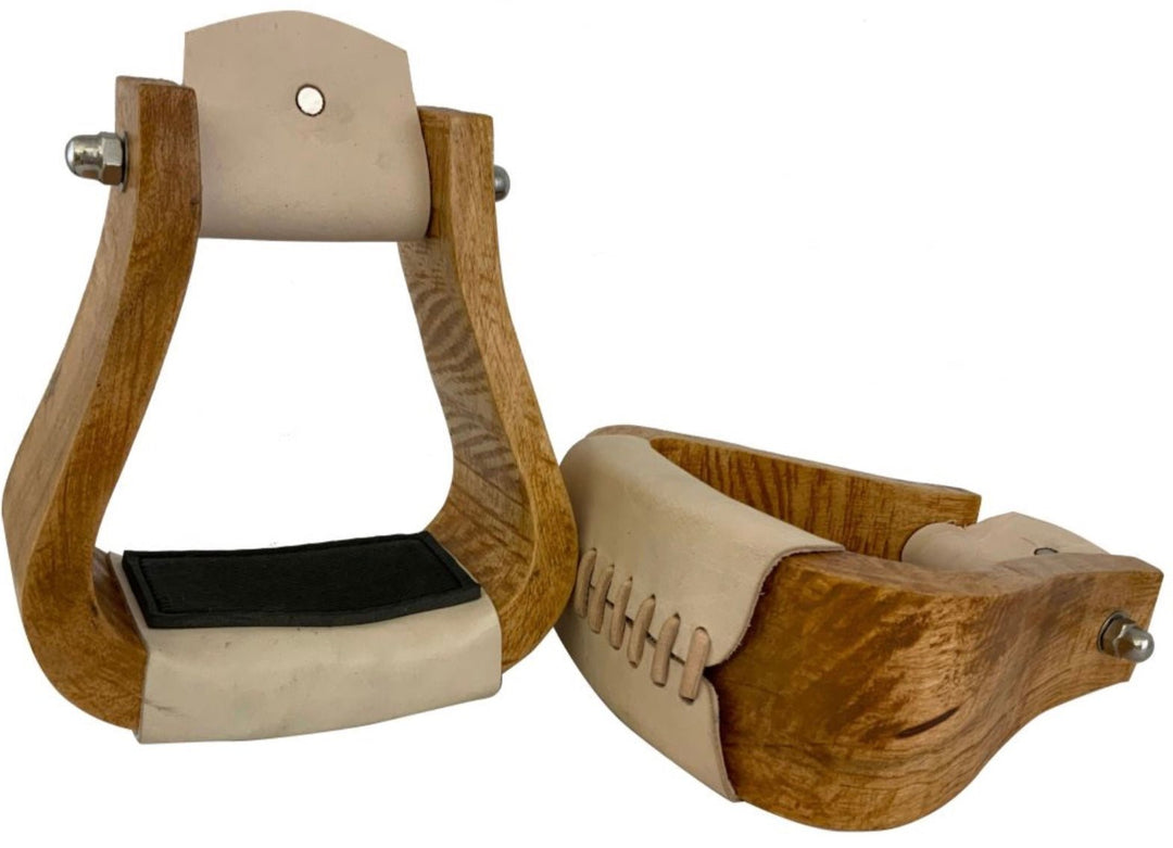 Showman curved wooden stirrup - Double C Western SupplyDouble C Western Supply