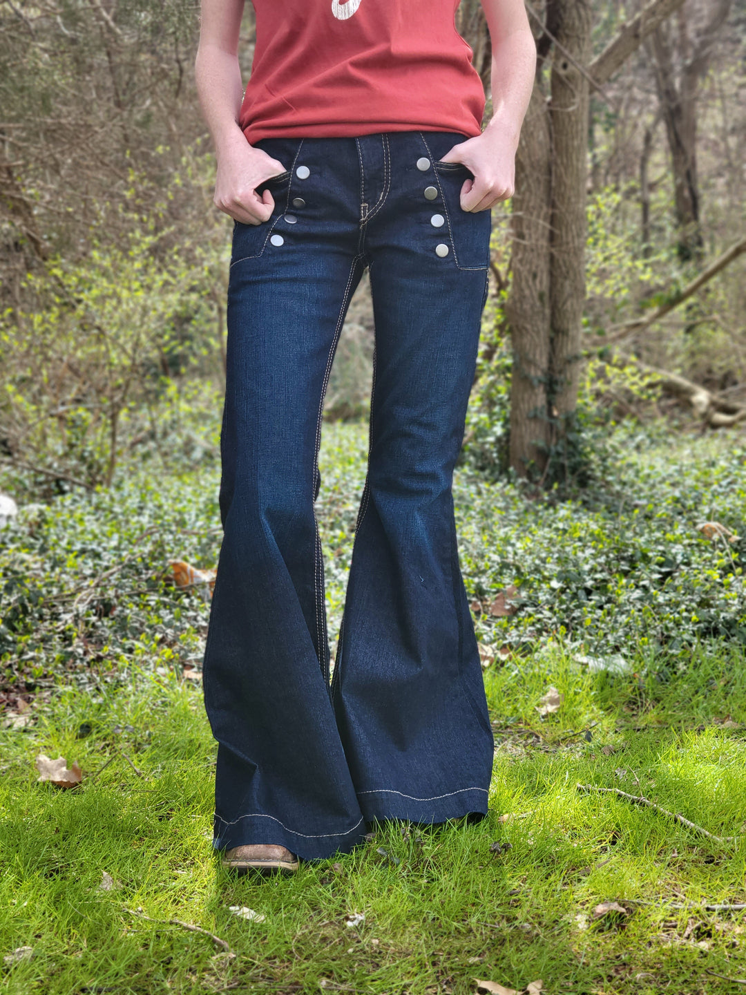 Womens Cruel Hannah Flare Jeansl - Double C Western SupplyCinch